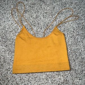 Urban outfitters out from under markie seamless bra top in yellow size xs
